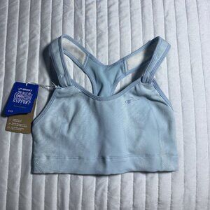 Brooks NWT Size 32D Rebound Racer Sports Bra Glacier Jacquard Adjustable